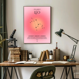 Leo Zodiac Sign Art: Inspiring Space or Astronomy Poster PosterGoat