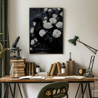Raven and Roses: Gothic Animal Poster PosterGoat