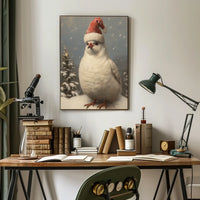 Festive Bird In Winter Wonderland Poster