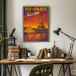 Fly To Paris Poster