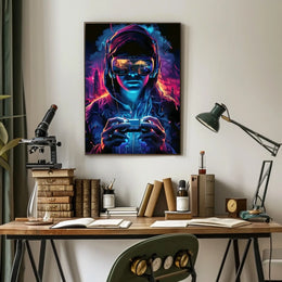 Virtual Reality Gamer Poster