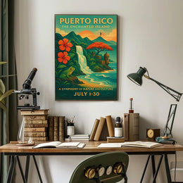 Puerto Rico The Enchanted Island Poster