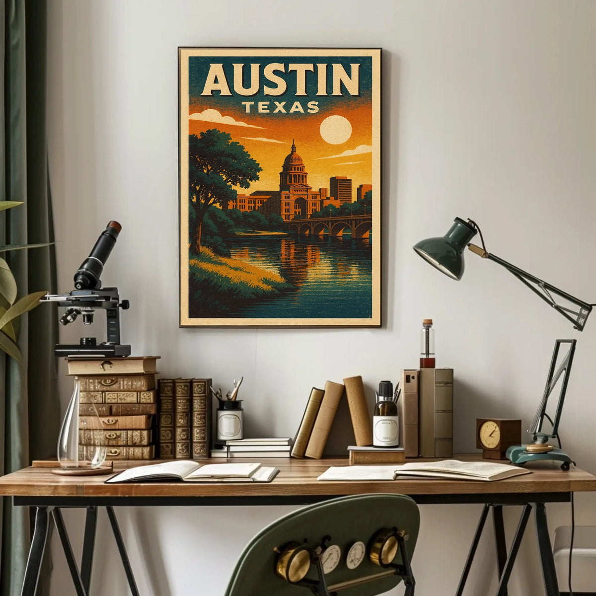 Austin, Texas A Scenic View Poster
