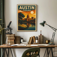 Austin, Texas A Scenic View Poster