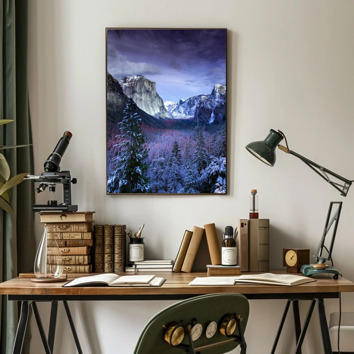 Yosemite Valley Winter Serenity National Park Poster