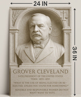 Grover Cleveland 24th President Wall Art Print PosterGoat