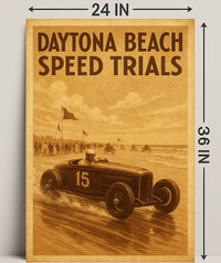 Daytona Beach Speed Trials Poster PosterGoat