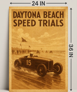Daytona Beach Speed Trials Poster PosterGoat
