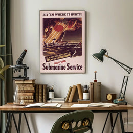 Join the Submarine Service Military Recruitment Poster