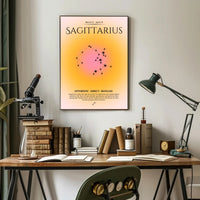 Sagittarius Zodiac Constellation Minimalist Art Print PosterGoat
