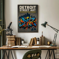 Detroit Street Art Wall Art Print PosterGoat