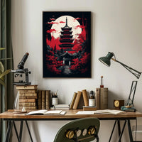 Moonlit Pagoda Poster