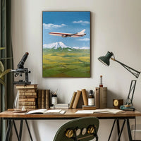 Soaring Over Scenic Landscapes Poster PosterGoat