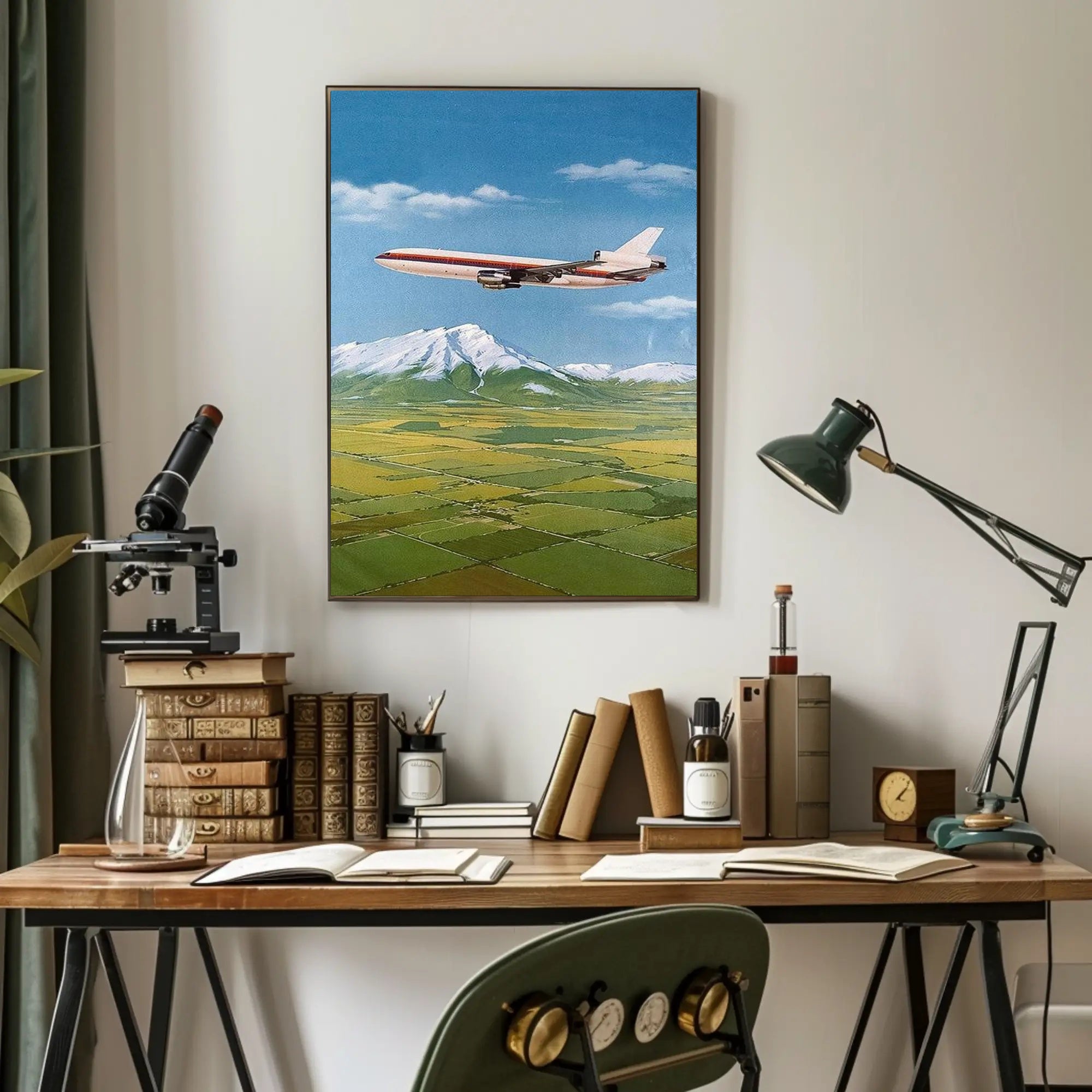 Soaring Over Scenic Landscapes Poster PosterGoat