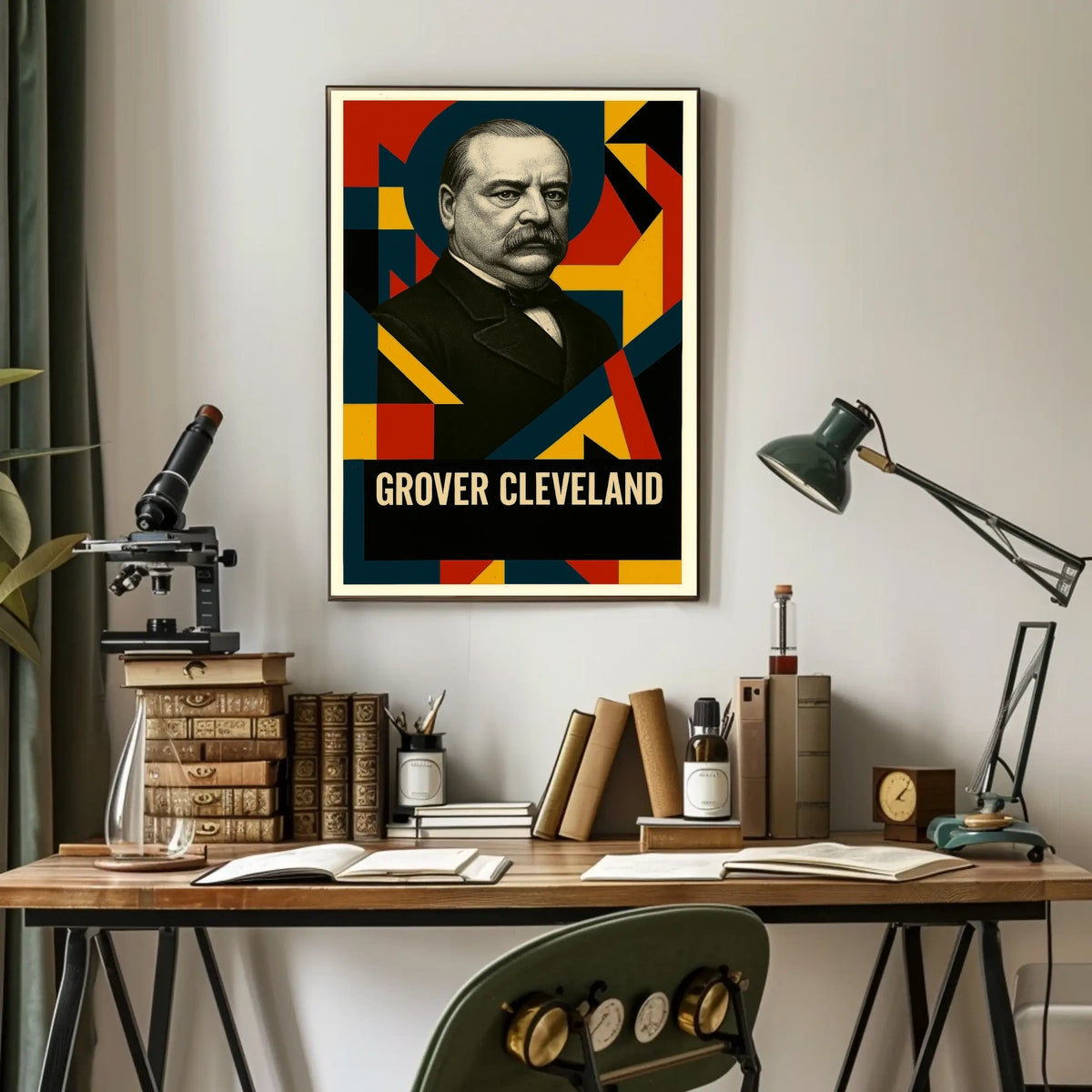 Grover Cleveland 24th President of the United States Abstract Pop Poster