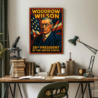 Woodrow Wilson 28th President Poster Scenic Wall Art