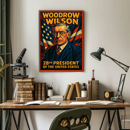 Woodrow Wilson 28th President Poster Scenic Wall Art