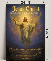 Jesus Christ Resurrection Dawn of Hope Poster PosterGoat
