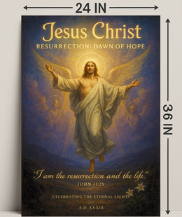 Jesus Christ Resurrection Dawn of Hope Poster PosterGoat