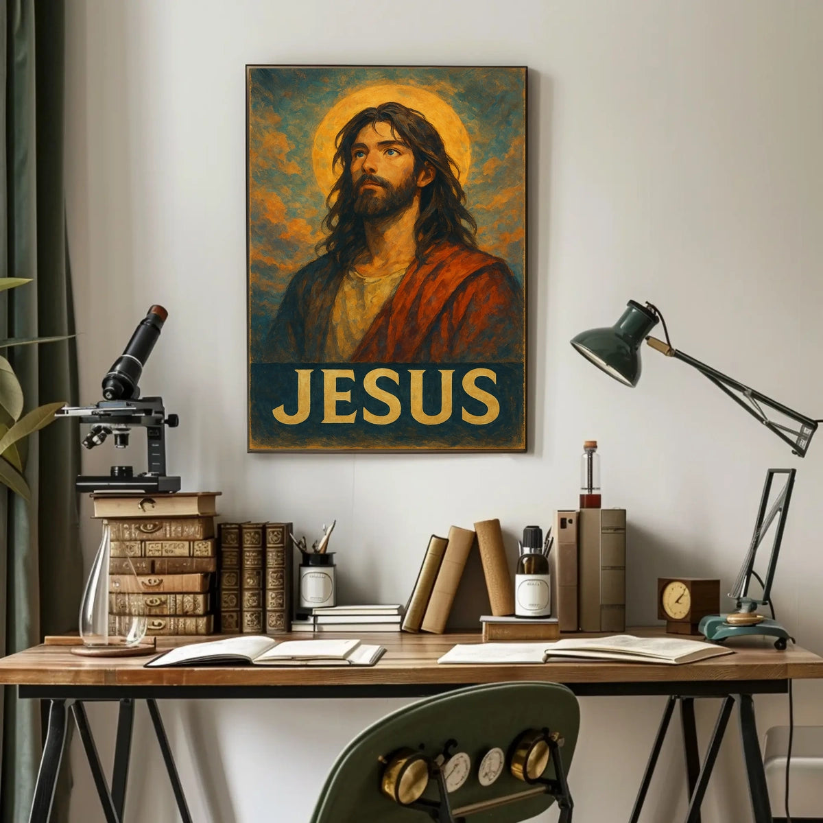 Jesus Iconic Portrait Poster