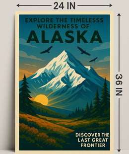 Explore The Wilderness Of Alaska Poster PosterGoat