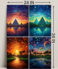 Celestial Pyramids Poster