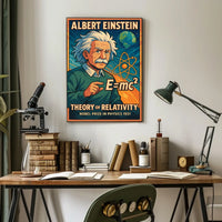 Einstein Relativity Scenic Academic Poster