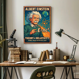Einstein Relativity Scenic Academic Poster