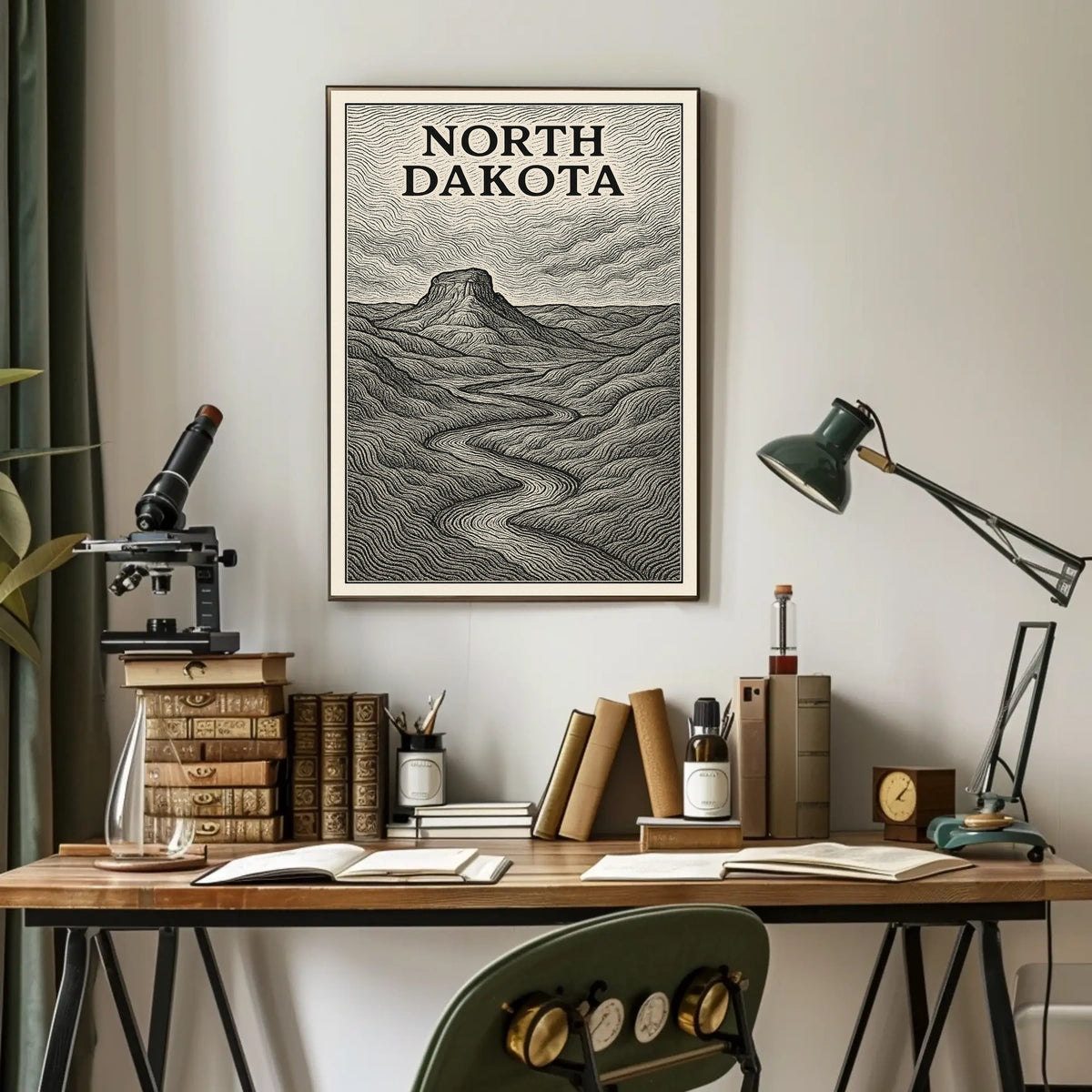 North Dakota Landscape Poster