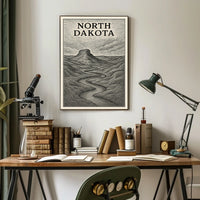 North Dakota Landscape Poster