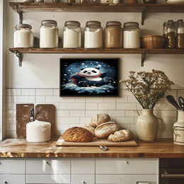 Starry Night Panda Poster