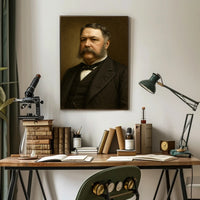 Distinguished Gentleman Portrait in Historical or Presidential Poster