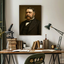 Distinguished Gentleman Portrait in Historical or Presidential Poster