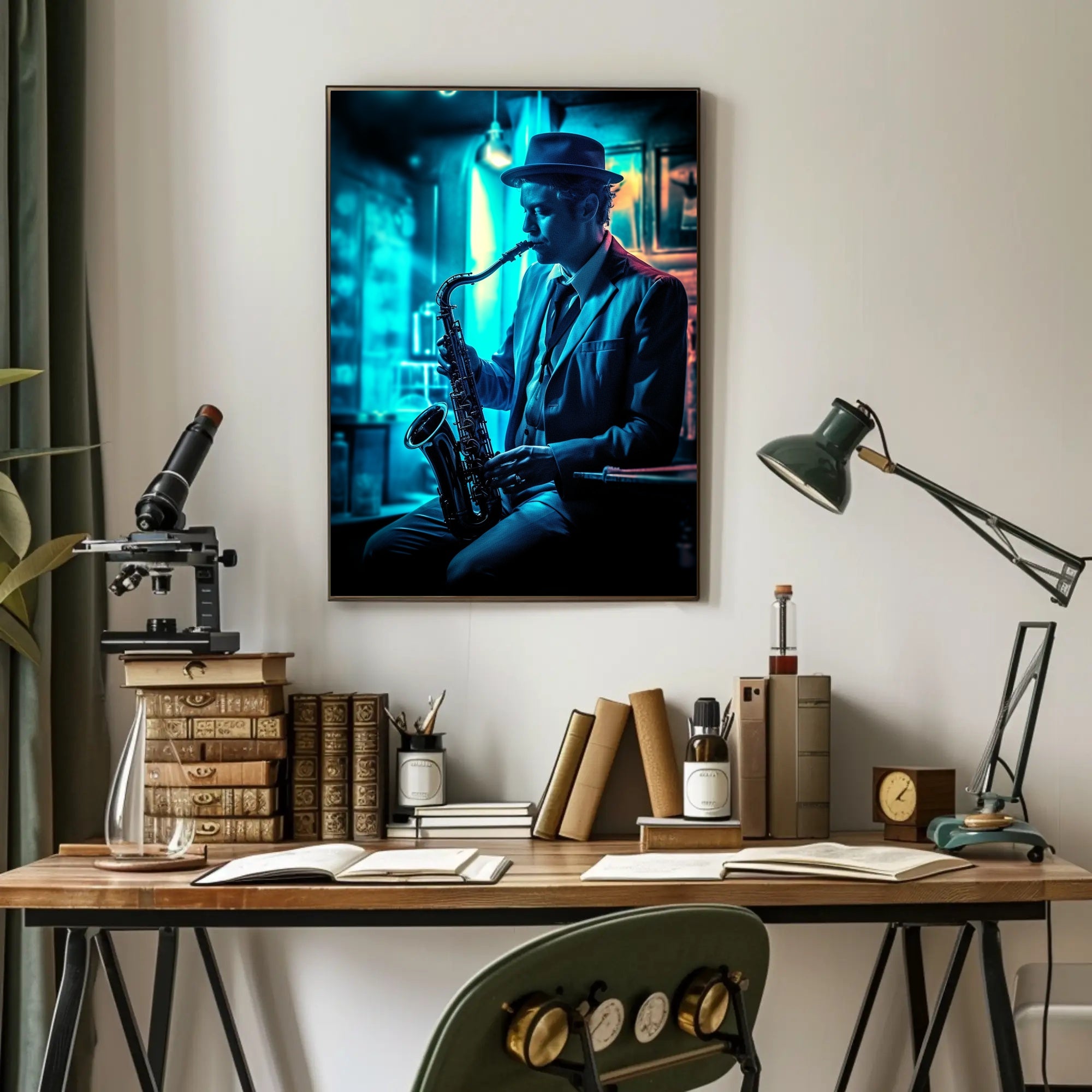 Saxophone Serenade Poster