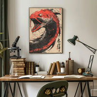 Mystical Chalice Fantasy Poster: Enchanting Fire Display PosterGoat