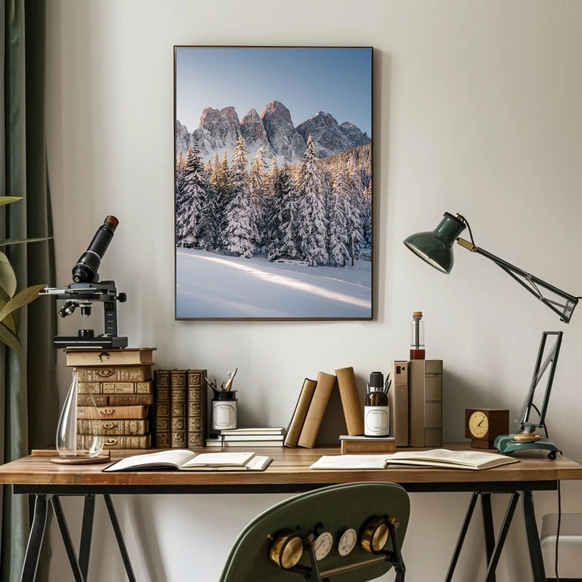 Breathtaking Winter Scene in a National Park Poster