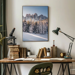 Breathtaking Winter Scene in a National Park Poster