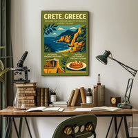 Crete's Timeless Beauty: Vintage Travel Poster