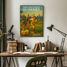 Philadelphia Quakers Celebrating a Legendary Era in Baseball Poster