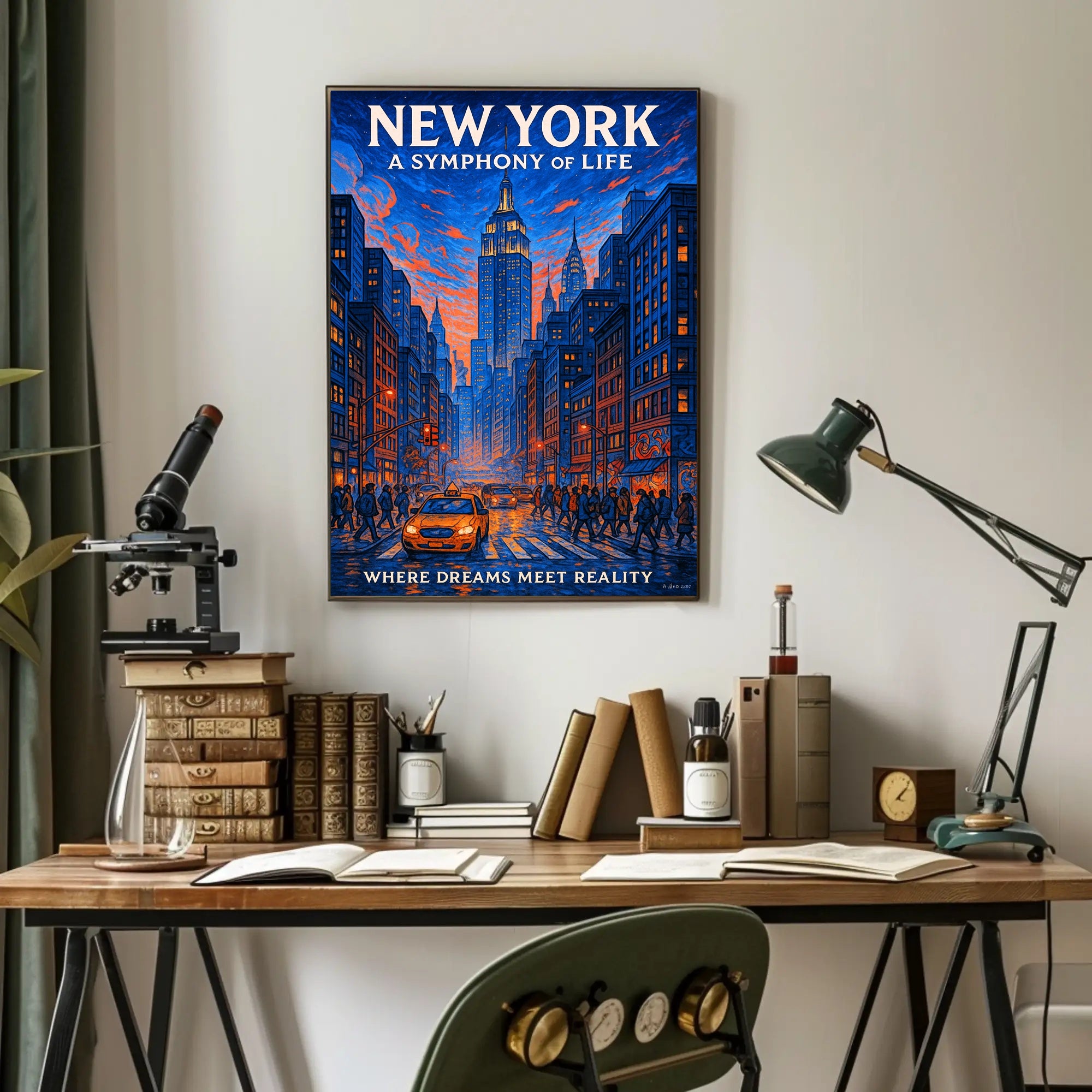 New York A Symphony of Life Poster PosterGoat