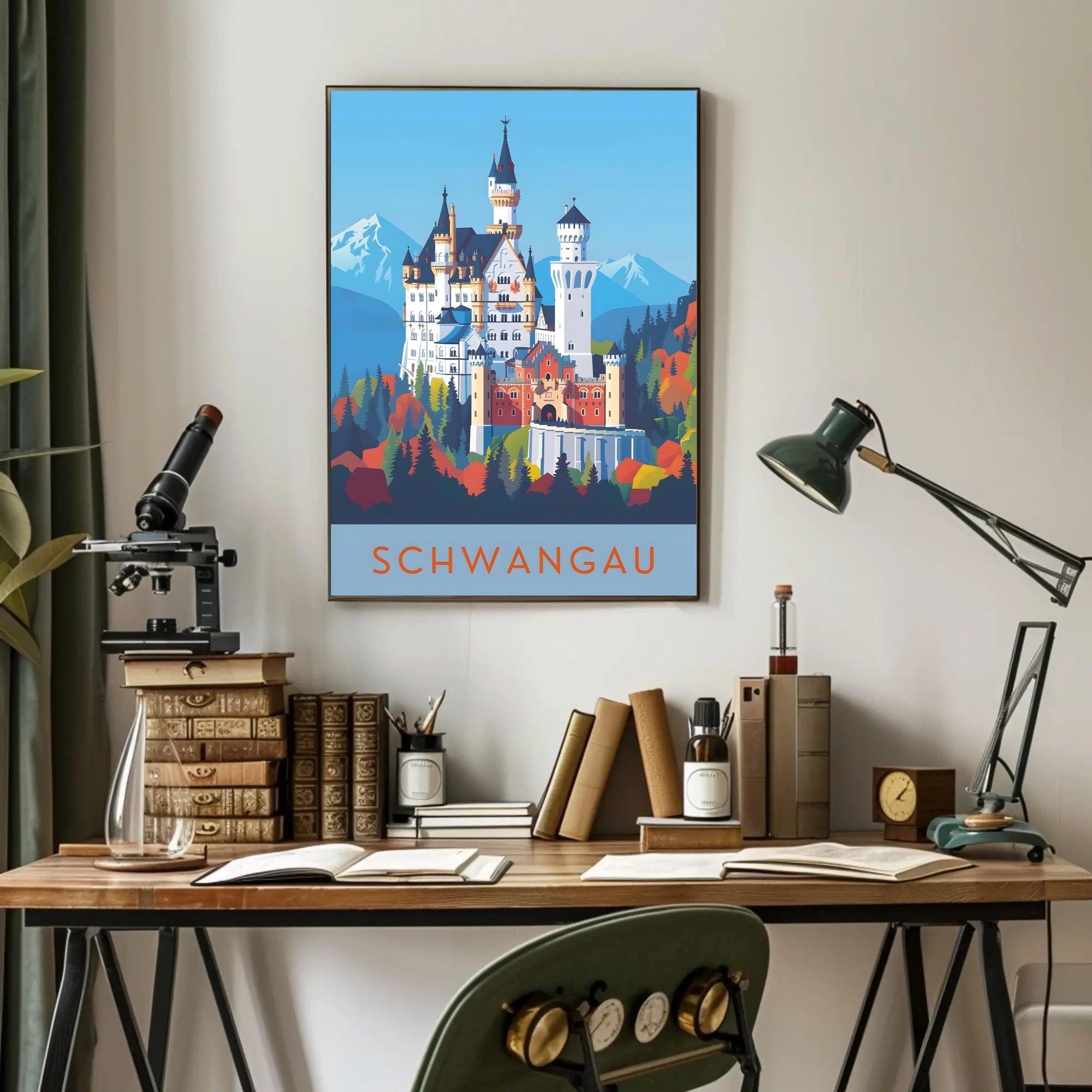 Neuschwanstein Castle Enchantment Travel Poster