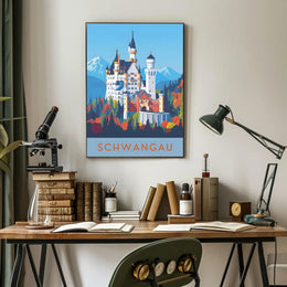 Neuschwanstein Castle Enchantment Travel Poster