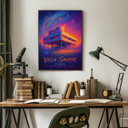 Villa Savoye Modernist Wall Art Poster Print
