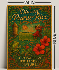 Discover Puerto Rico Vintage Poster Art PosterGoat