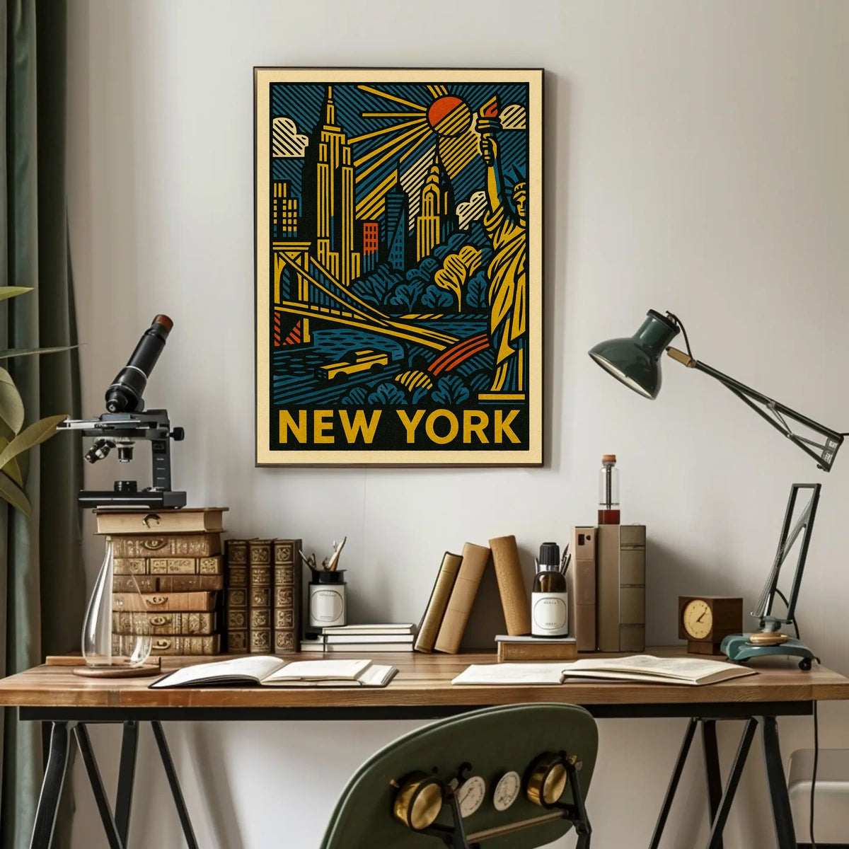 New York Cityscape Poster