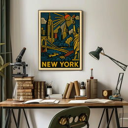 New York Cityscape Poster