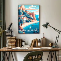 Cabo San Lucas Tranquil Seaside View Travel Poster