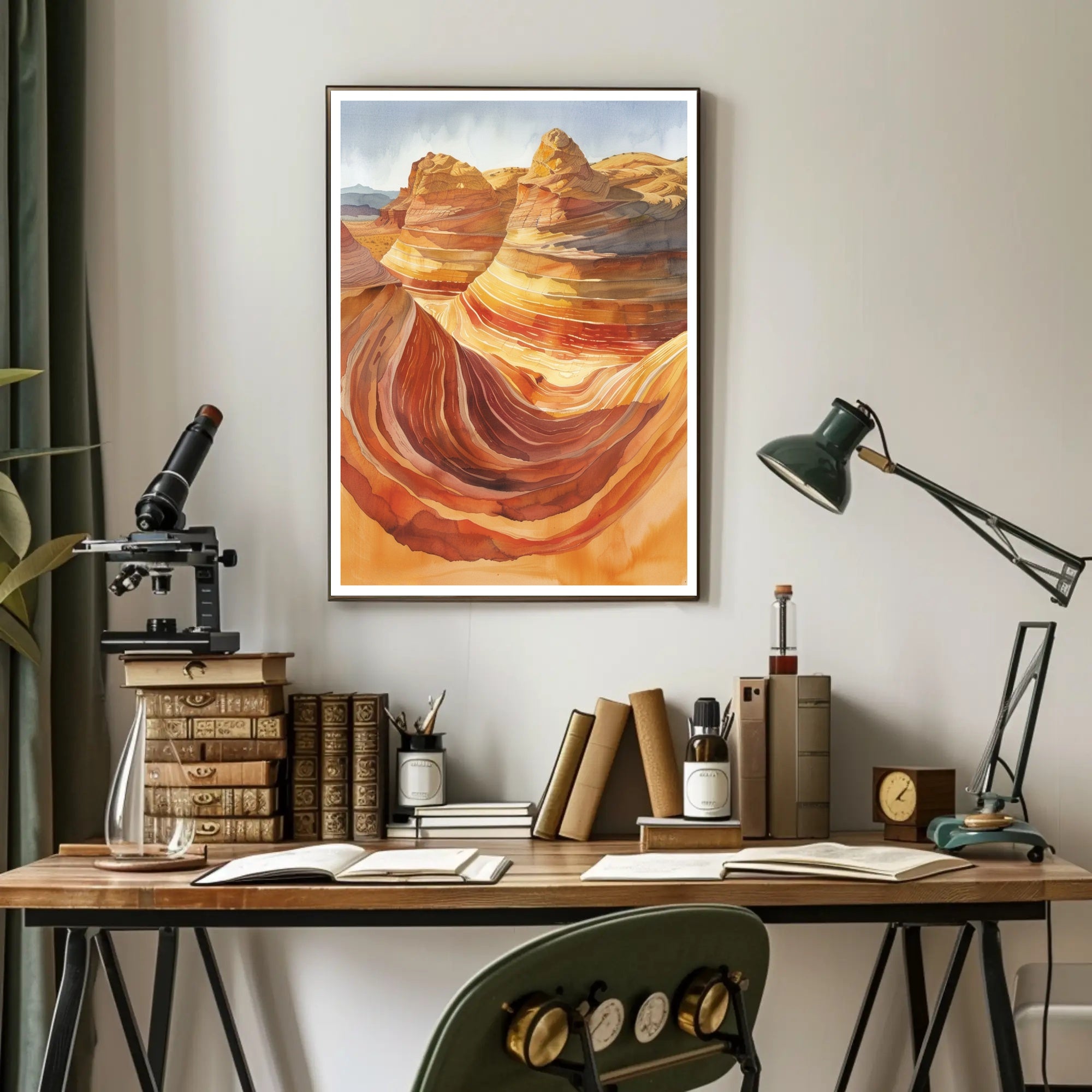 Desert Waves Poster PosterGoat