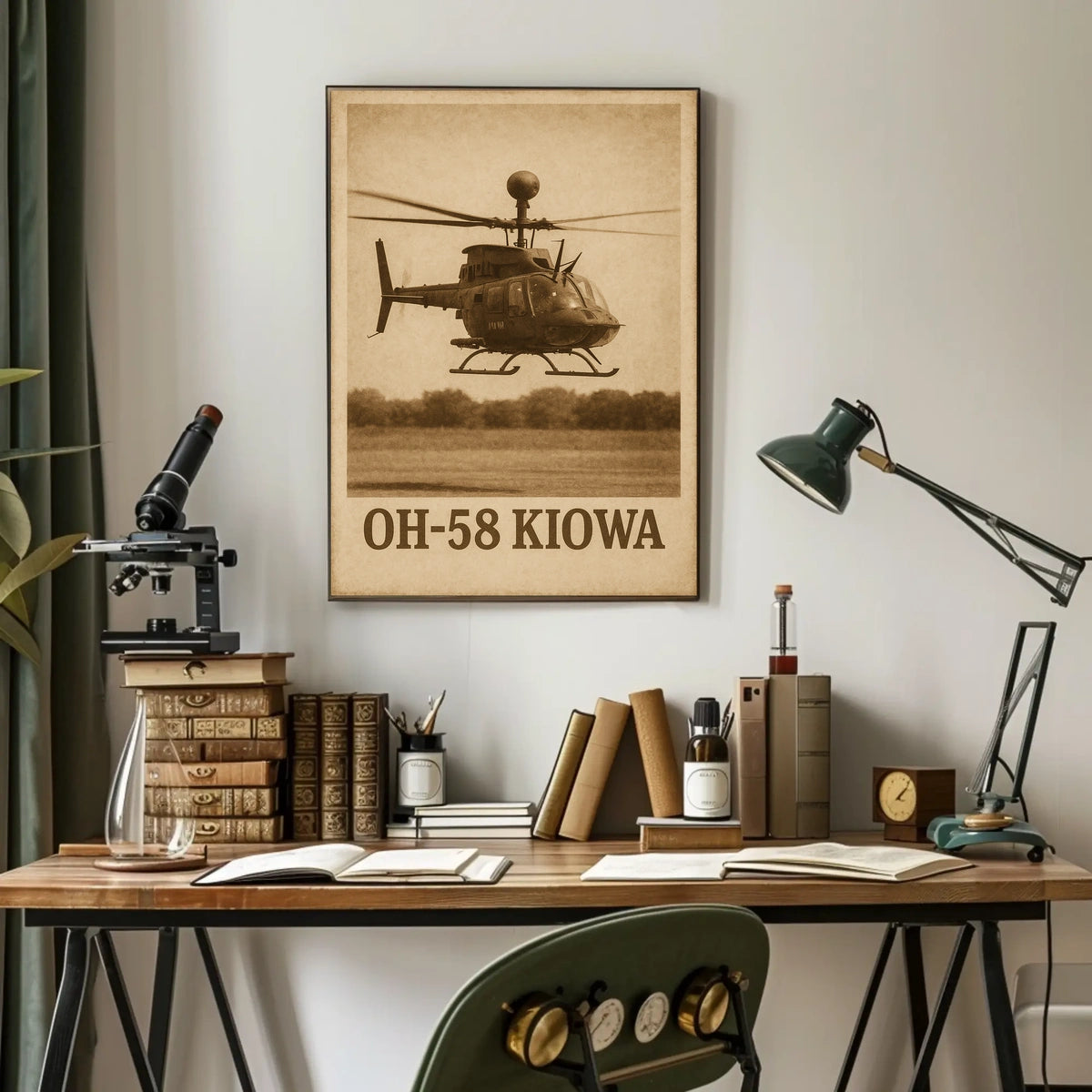 Oh-58 Kiowa Helicopter Poster
