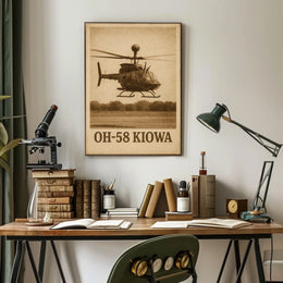 Oh-58 Kiowa Helicopter Poster